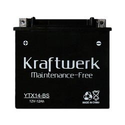 Мото аккумулятор Kraftwerk YTX14-BS 12Ah