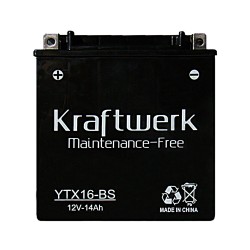 Мото аккумулятор Kraftwerk YTX16-BS 14Ah