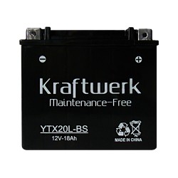 Мото аккумулятор Kraftwerk YTX20L-BS 18Ah