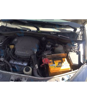 Установка аккумулятора на Renault Sandero Stepway 1.6 бензин