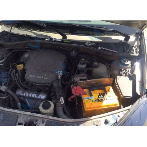 Установка аккумулятора на Renault Sandero Stepway 1.6 бензин