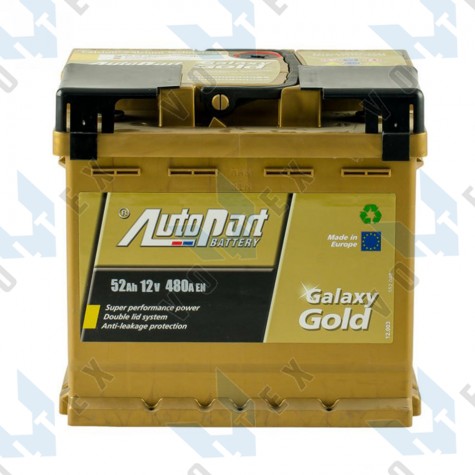 Аккумулятор Autopart Galaxy Gold 52Ah R+ 480A 