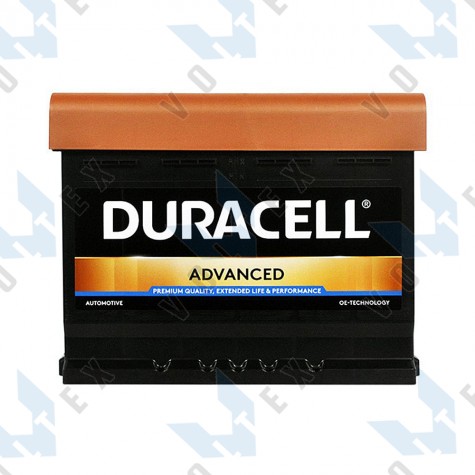 Аккумулятор Duracell Advanced 62Ah R+ 550A