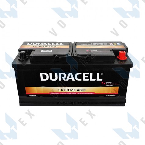 Аккумулятор Duracell Extreme Start Stop AGM 105Ah R+ 950A