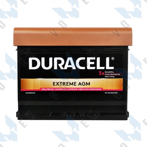Аккумулятор Duracell Extreme Start Stop AGM 60Ah R+ 640A