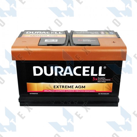 Аккумулятор Duracell Extreme Start Stop AGM 80Ah R+ 800A