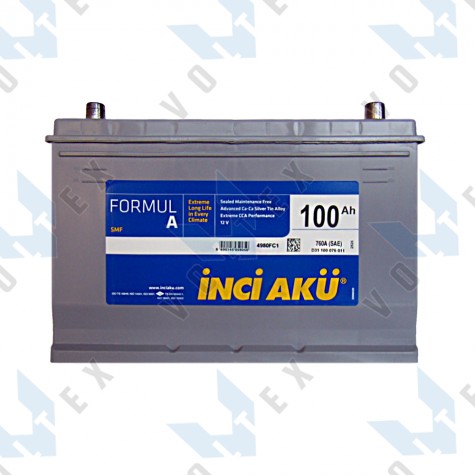 Аккумулятор Inci Aku Formula 100Ah JR+ 760A