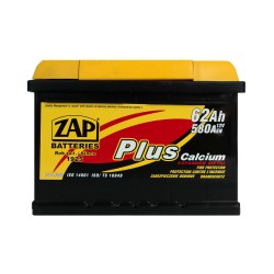 Аккумулятор Zap Plus Calcium 62Ah R+ 580A