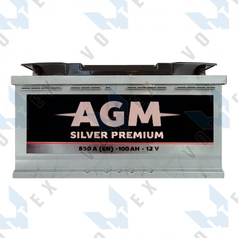 Аккумулятор AGM Silver Premium 100Ah R+ 850A