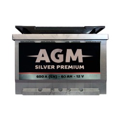 Аккумулятор AGM Silver Premium 60Ah L+ 600A