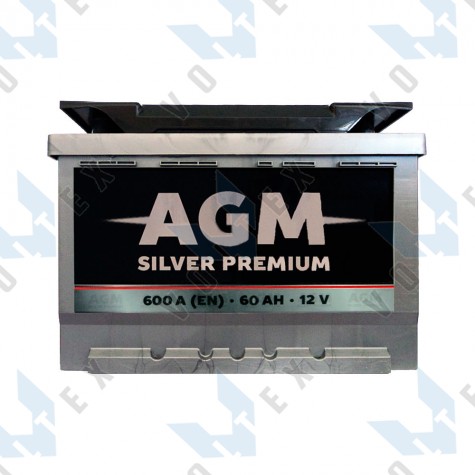 Аккумулятор AGM Silver Premium 60Ah L+ 600A