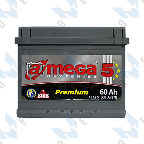 Аккумулятор A-Mega Premium 60Ah R+ 600A