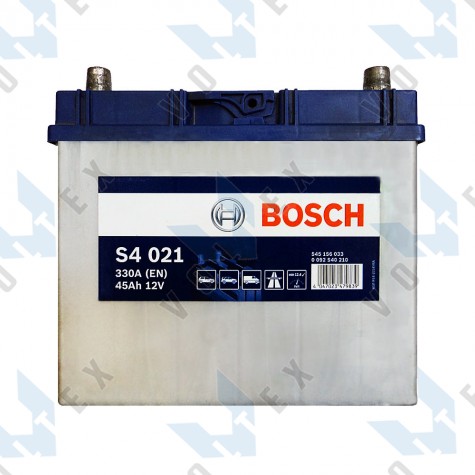 Аккумулятор Bosch S4 45Ah JR+ 330A