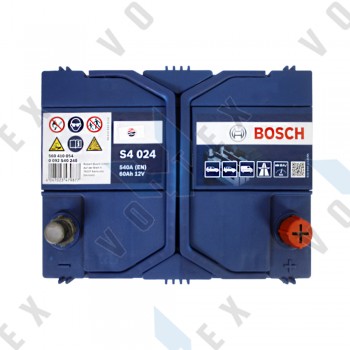 Аккумулятор Bosch S4 60Ah JR+ 540A