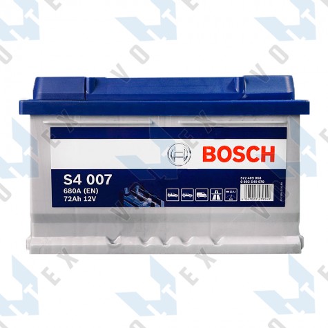 Аккумулятор Bosch S4 72Ah R+ 680A (низкобазовый)