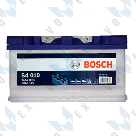 Аккумулятор Bosch S4 80Ah R+ 740A (низкобазовый)