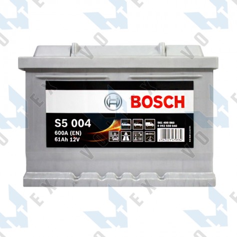 Аккумулятор Bosch S5 61Ah R+ 600A (низкобазовый)