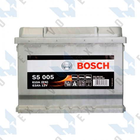 Аккумулятор Bosch S5 63Ah R+ 610A