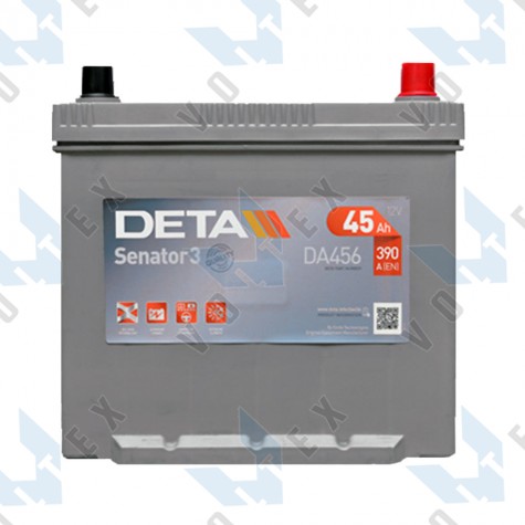 Аккумулятор Deta Senator 3 Carbon Boost Asia 45Ah JR+ 390A