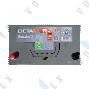 Аккумулятор Deta Senator 3 Carbon Boost Asia 95Ah JL+ 800A