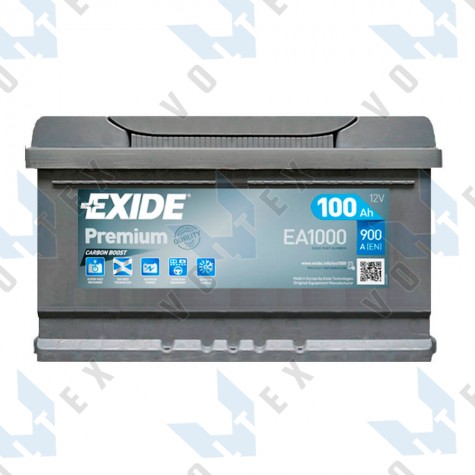 Аккумулятор Exide Premium 100Ah R+ 900A