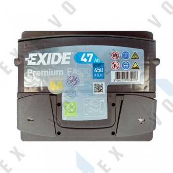 Аккумулятор Exide Premium 47Ah R+ 450A