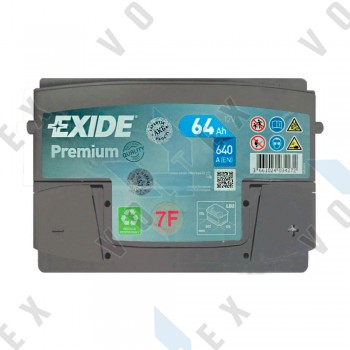 Аккумулятор Exide Premium 64Ah R+ 640A