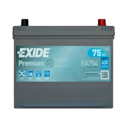 Аккумулятор Exide Premium Asia 75Ah JR+ 630A