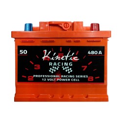 Аккумулятор Kinetic Racing 50Ah R+ 480A (низкобазовый)