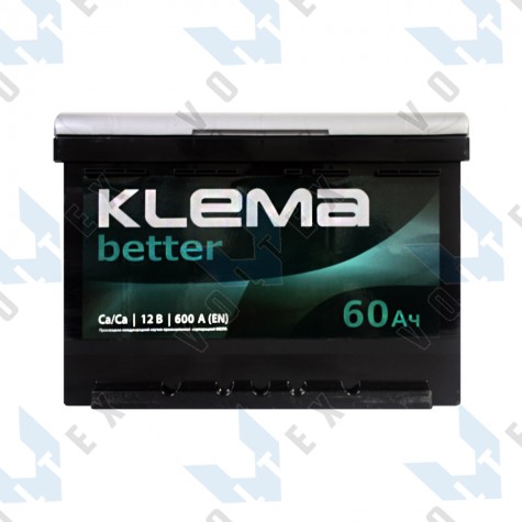 Аккумулятор Klema better 60Ah L+ 600A