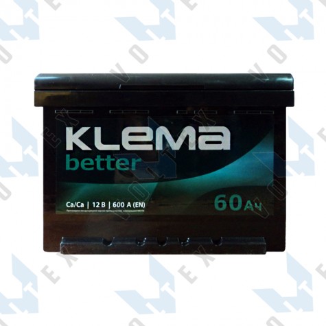 Аккумулятор Klema better 60Ah R+ 600A
