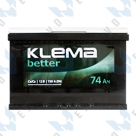 Аккумулятор Klema better 74Ah R+ 720A
