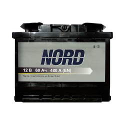 Аккумулятор Nord 60Ah R+ 480A