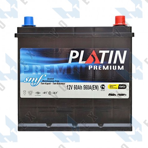 Аккумулятор Platin Premium Asia SMF 60Ah JR+ 560A