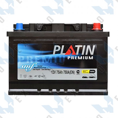 Аккумулятор Platin Premium SMF 75Ah R+ 750A