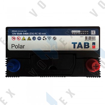 Аккумулятор Tab Polar S 55Ah JR+ 540A
