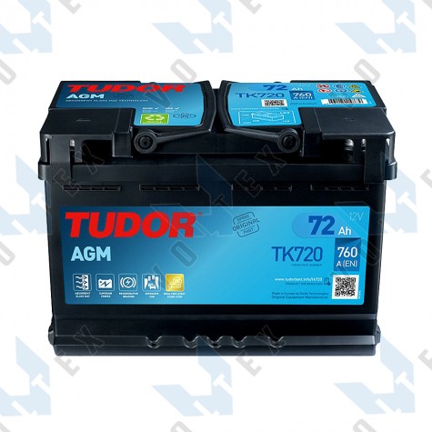 Аккумулятор Tudor Start-Stop AGM 72Ah R+ 760A