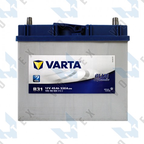 Аккумулятор Varta Blue Dynamic 45Ah JR+ 330A (тонкая клемма)