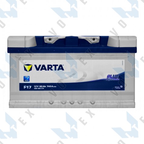 Аккумулятор Varta Blue Dynamic 80Ah R+ 740A (низкобазовый)