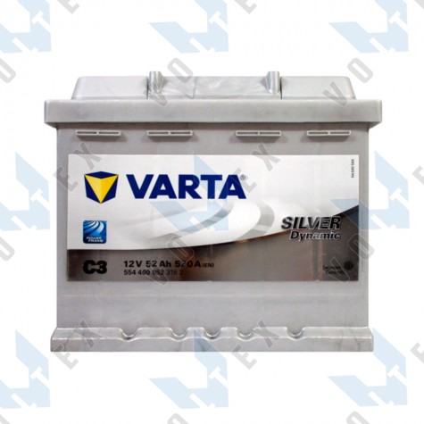 Аккумулятор Varta Silver Dynamic 52Ah R+ 520A (низкобазовый)