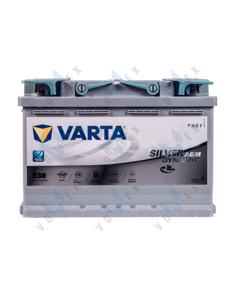 Автомобильный аккумулятор Varta Silver Dynamic AGM 70Ah R+ 760A - низкая  цена, Киев и Украина.