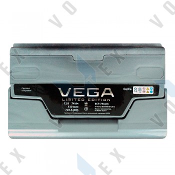 Аккумулятор Vega Limited Edition 74Ah R+ 720A