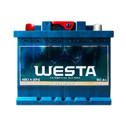 Аккумулятор Westa Premium 50Ah L+ 480A (низкобазовый)