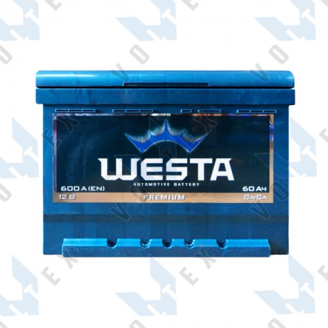 Аккумулятор Westa Premium 60Ah L+ 600A (низкобазовый)