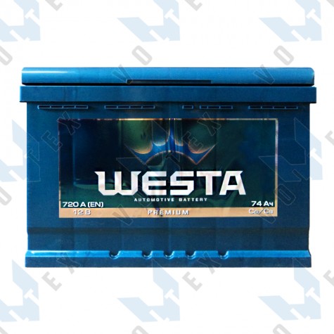 Аккумулятор Westa Premium 74Ah L+ 720A